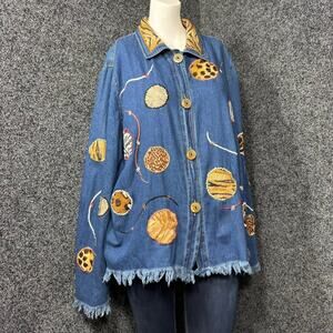 Allure Blue Denim Blouse or Jacket